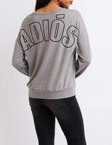 Thumbnail for your product : Charlotte Russe Adios Graphic Sweatshirt