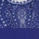 Thumbnail for your product : Emilio Pucci Purple Lace Yoke Peplum Detail Pencil Dress L