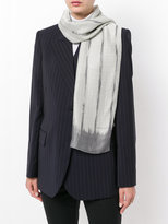 Thumbnail for your product : Giorgio Armani striped logo stamp scarf