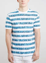 Thumbnail for your product : Topman White Digi Stripe T-Shirt