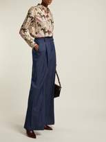 Thumbnail for your product : Gabriela Hearst Henri Equestrian-print Silk-blend Blouse - Womens - Multi