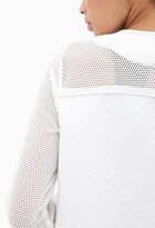Thumbnail for your product : Forever 21 Mesh-Paneled Quilted Jacket