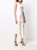Thumbnail for your product : Alexander McQueen Buckle-Detail Drape-Front Dress