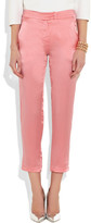 Thumbnail for your product : Kain Label Rory High-Waisted Washed-Silk Tapered Pants