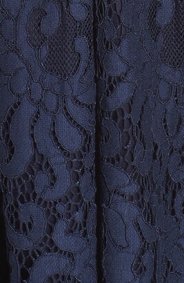 Eliza J Sleeveless Lace Fit & Flare Dress