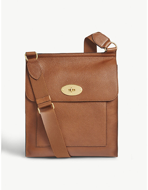 Mulberry Oak Antony Grainedleather Messenger bag ShopStyle