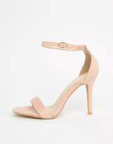 Thumbnail for your product : Glamorous Blush Barely There Heeled Sandal