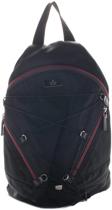 Gucci Black Nylon Web Backpack (Authentic Pre-Owned) - ShopStyle