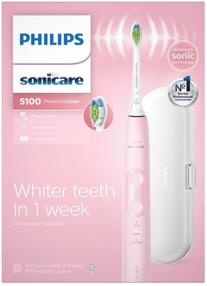 Philips Sonicare Protectiveclean 5100 Electric Toothbrush With Travel Case & Additional Brush Head Hx6856/10