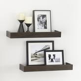 Thumbnail for your product : Crate & Barrel Set of 2 Archetype 24" Brown Ledges