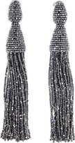 Thumbnail for your product : Oscar de la Renta Long Tassel Drop Clip Earrings