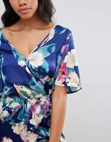 Thumbnail for your product : Girls On Film Printed Wrap Front Jumpsuit