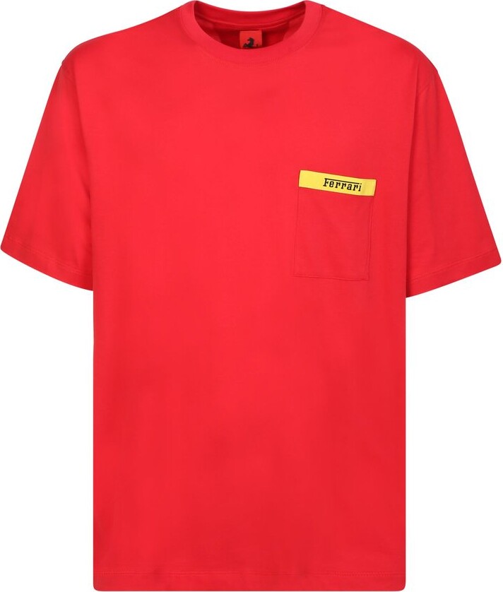 Ferrari Sporty Jersey T-Shirt with Logo