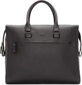 Thumbnail for your product : Lanvin Black Grained Leather Duffle Bag