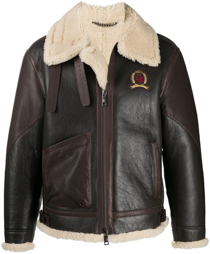 Tommy Hilfiger Shearling Leather Jacket - ShopStyle Clothes and Shoes