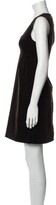 Thumbnail for your product : Gucci Plunge Neckline Mini Dress Brown
