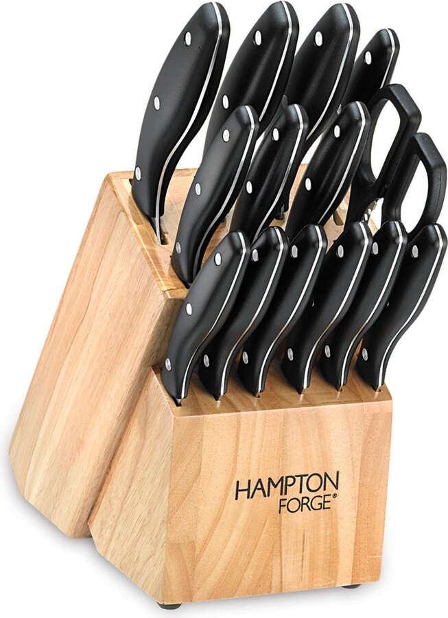 Hampton Forge Skandia Reflections 6-Piece Glass Block Knife Set