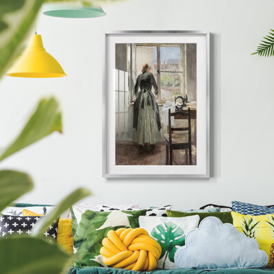 Charlton Home Vintage Portrait Print XXII -Framed Print