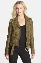 Thumbnail for your product : MICHAEL Michael Kors Wrinkled Leather Moto Jacket