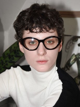 Saint Laurent Eyewear Cat-Eye Frame Tortoiseshell Optical Glasses