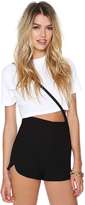 Thumbnail for your product : Nasty Gal Got Back Shorts - Black