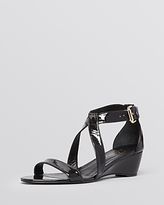 Thumbnail for your product : Delman Open Toe Wedge Sandals - Caryn