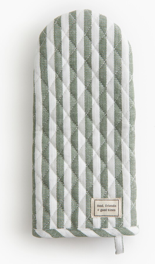 Striped Oven Mitt