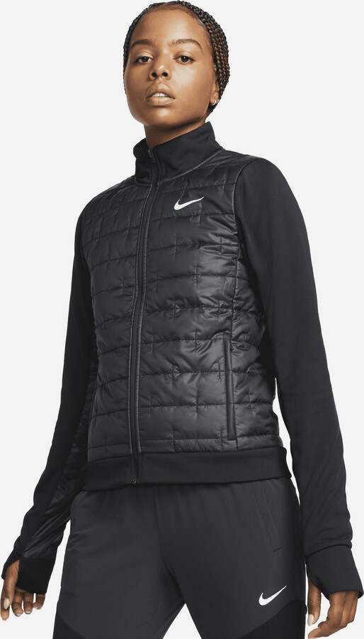 Nike Women's ThermaFIT Synthetic Fill Running Jacket in Black ShopStyle