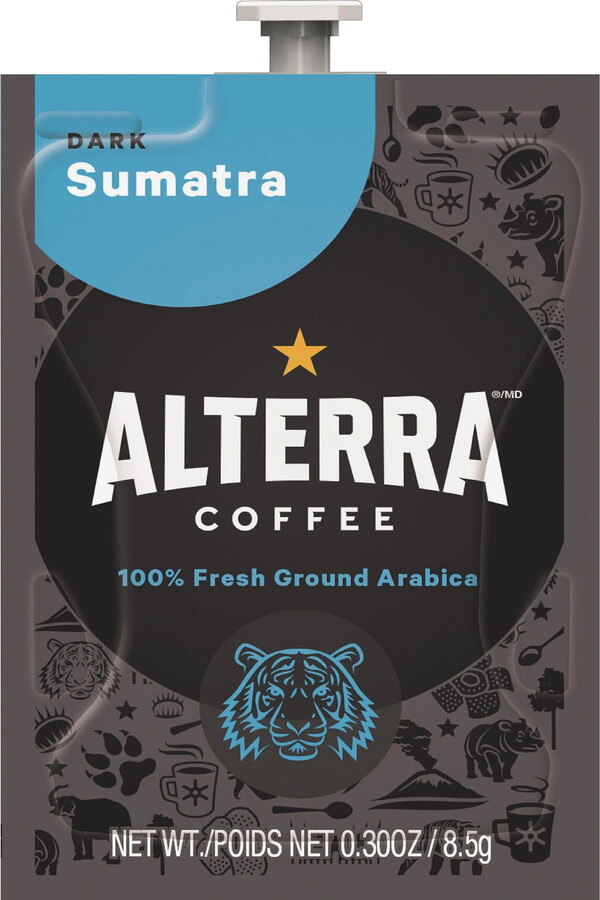Lavazza Portion Pack Alterra Sumatra Coffee - Compatible With Flavia Creation 150, Flavia Creation 200, Flavia Creation 500 - Dark - 100 / Carton