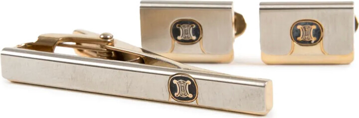 Céline Pre-Owned 1990s Triomphe cufflinks set