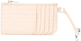 Saint Laurent Classic 5 Fragments zip pouch - women - Calf Leather - One Size