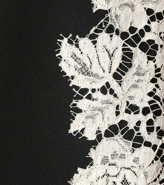 Valentino crepe and lace minidress