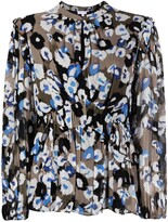 Thumbnail for your product : Lala Berlin Liquid Leo print blouse