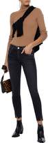 Thumbnail for your product : Amo Twist Cropped Distressed Mid-rise Skinny Jeans