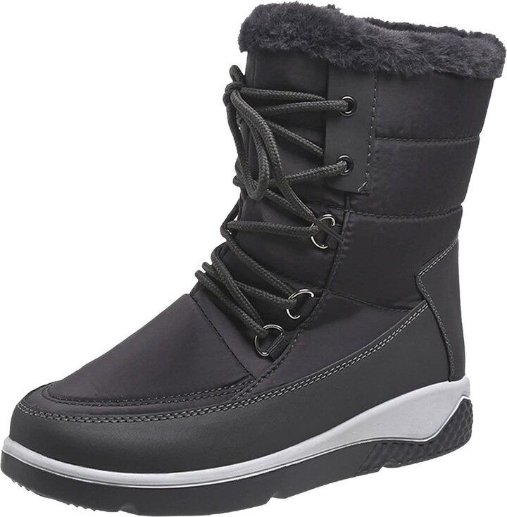 Shoes Womens Warm Winter Work Boots SHOBDW Work Boots For Women