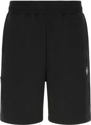 Blue Mens Shorts A_COLD_WALL* Shorts for Men A_COLD_WALL* Logo Embroidery Cotton Jersey Shorts in Black 