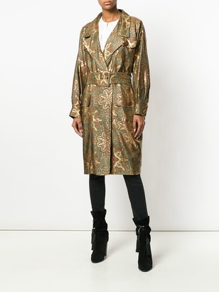 Yves Saint Laurent Pre Owned Belted Trench Coat