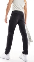 Thumbnail for your product : ASOS DESIGN stretch slim jeans in washed black