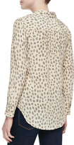 Thumbnail for your product : Equipment Slim Signature Silk Leopard-Print Blouse