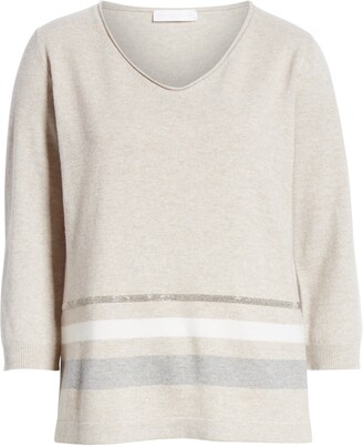 Fabiana Filippi Stripe Wool Blend Sweater