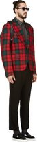 Thumbnail for your product : Comme des Garcons Homme Plus Red & Green Plaid Blazer