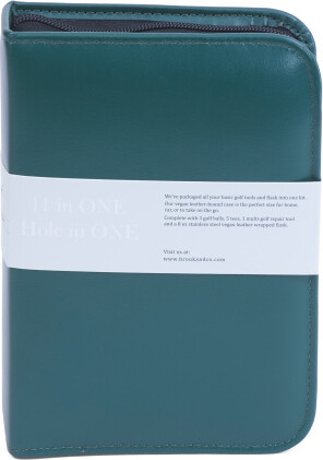 TJMAXX 11Pc Hole In One Golf And Flask Kit, Leather