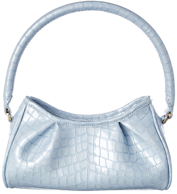 Blue Shoulder Hobo Zipper Bag | ShopStyle