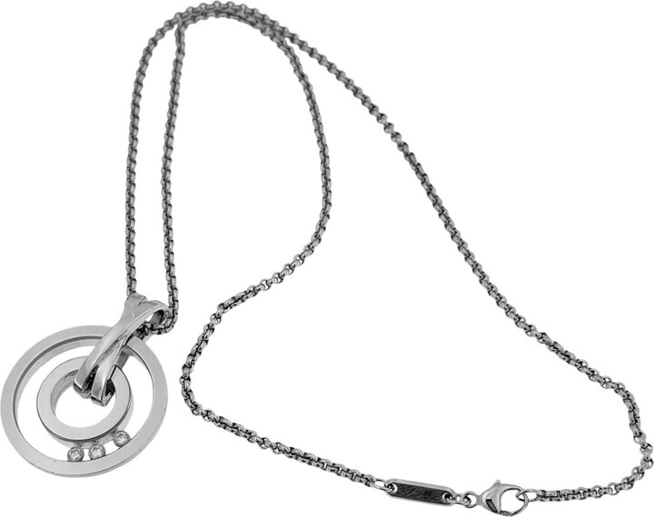 Chopard Happy Diamonds White Gold Pendant With Chain