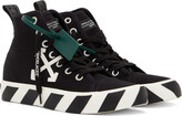 Thumbnail for your product : Off-White Black Mid-Top Vulcanized Sneakers