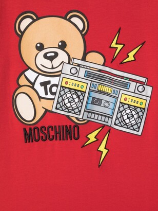 MOSCHINO BAMBINO Toy Bear logo-print T-shirt