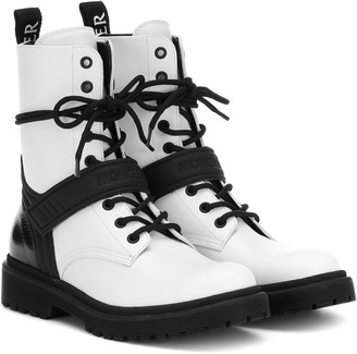 Moncler Calypso leather ankle boots - ShopStyle