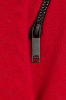Thumbnail for your product : Karl Lagerfeld Paris Kim zipped wool and cashmere-blend sweater