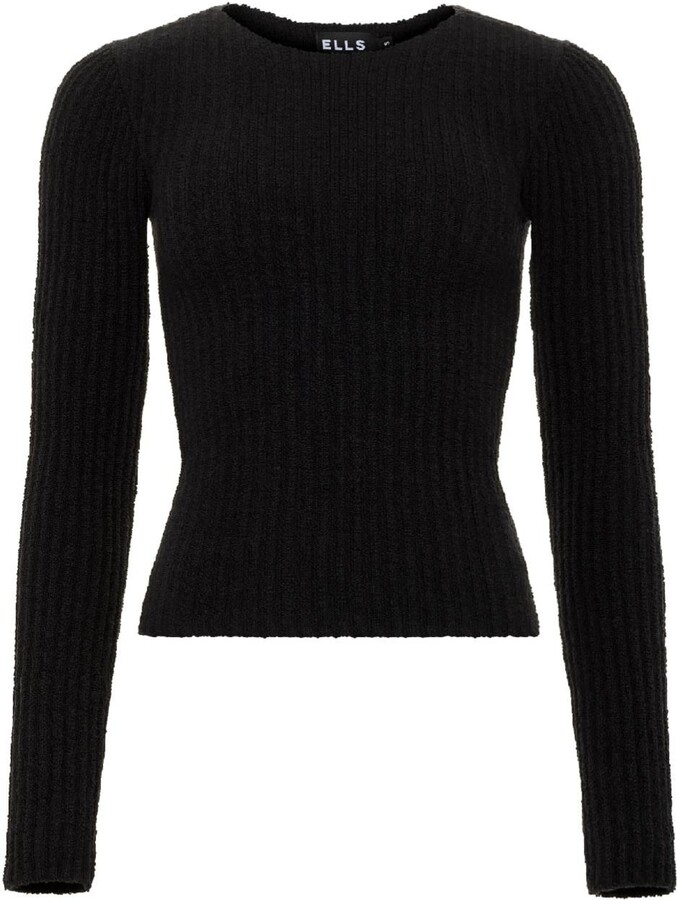 Ells Women's Back Cut Out Sweater - Black - ShopStyle Knitwear