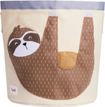 3 Sprouts Canvas Storage Bin - Laundry and Toy Basket for Baby and Kids - Sloth